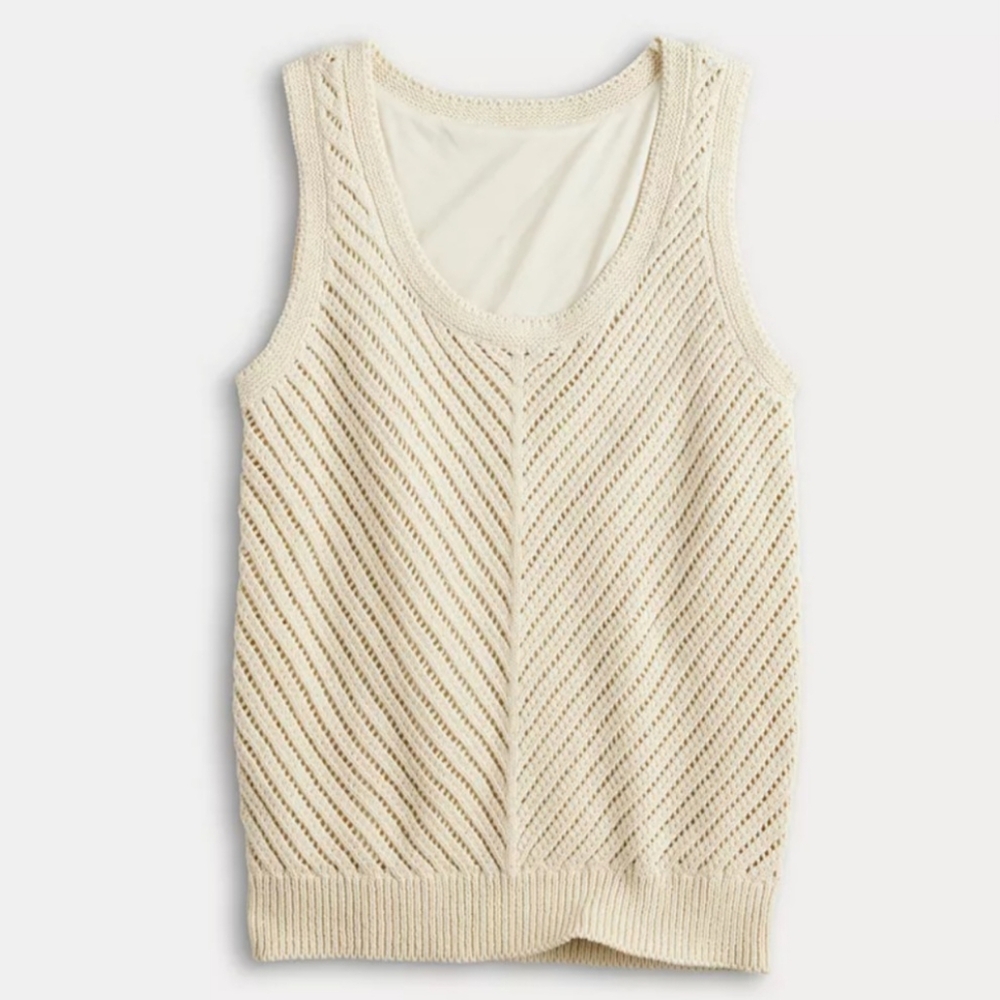 Women's Simply Vera Vera Wang Crochet Tank Top